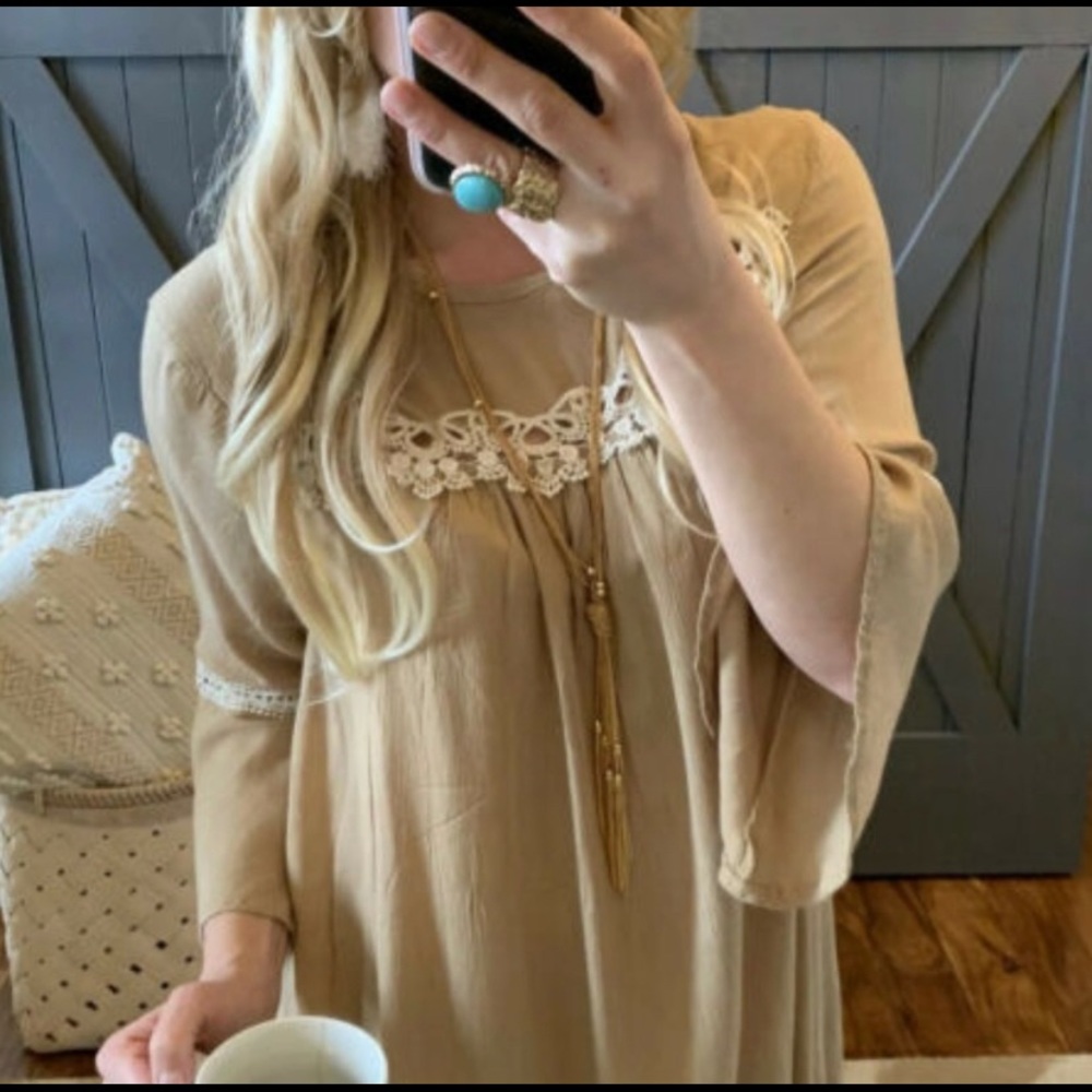 Bohemian Medium Lace Tunic Dress - NWT
